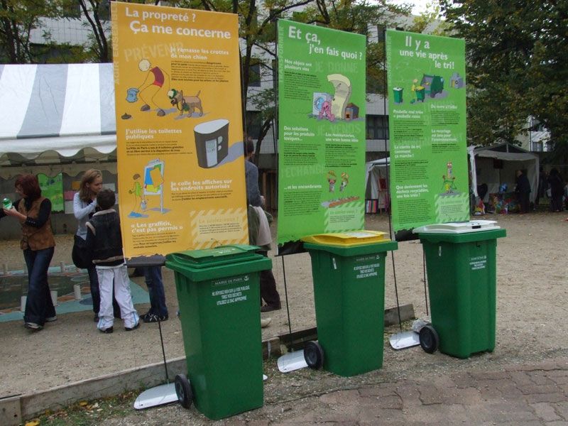 bac propreté tri dechets