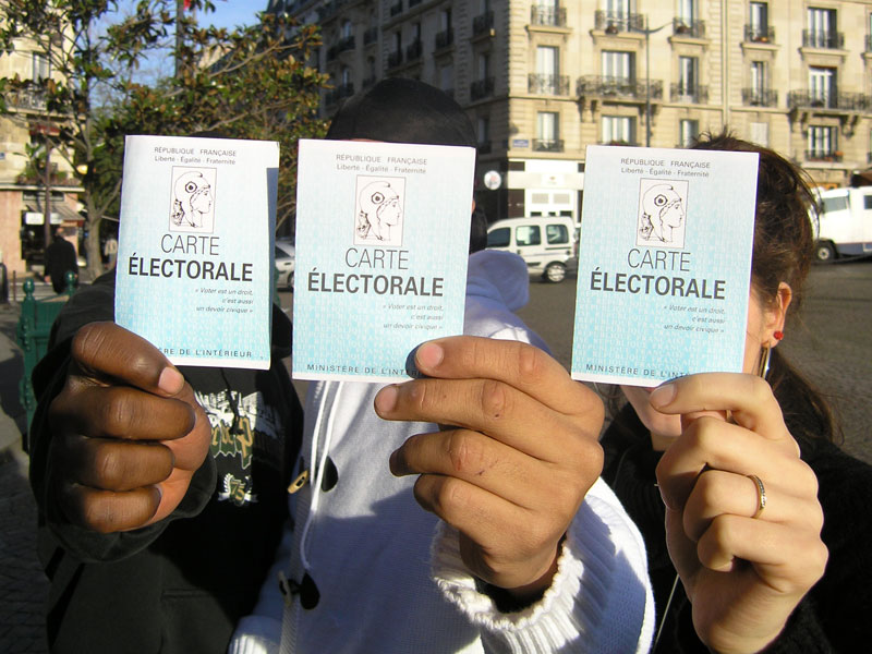 jeunes vote carte electorale