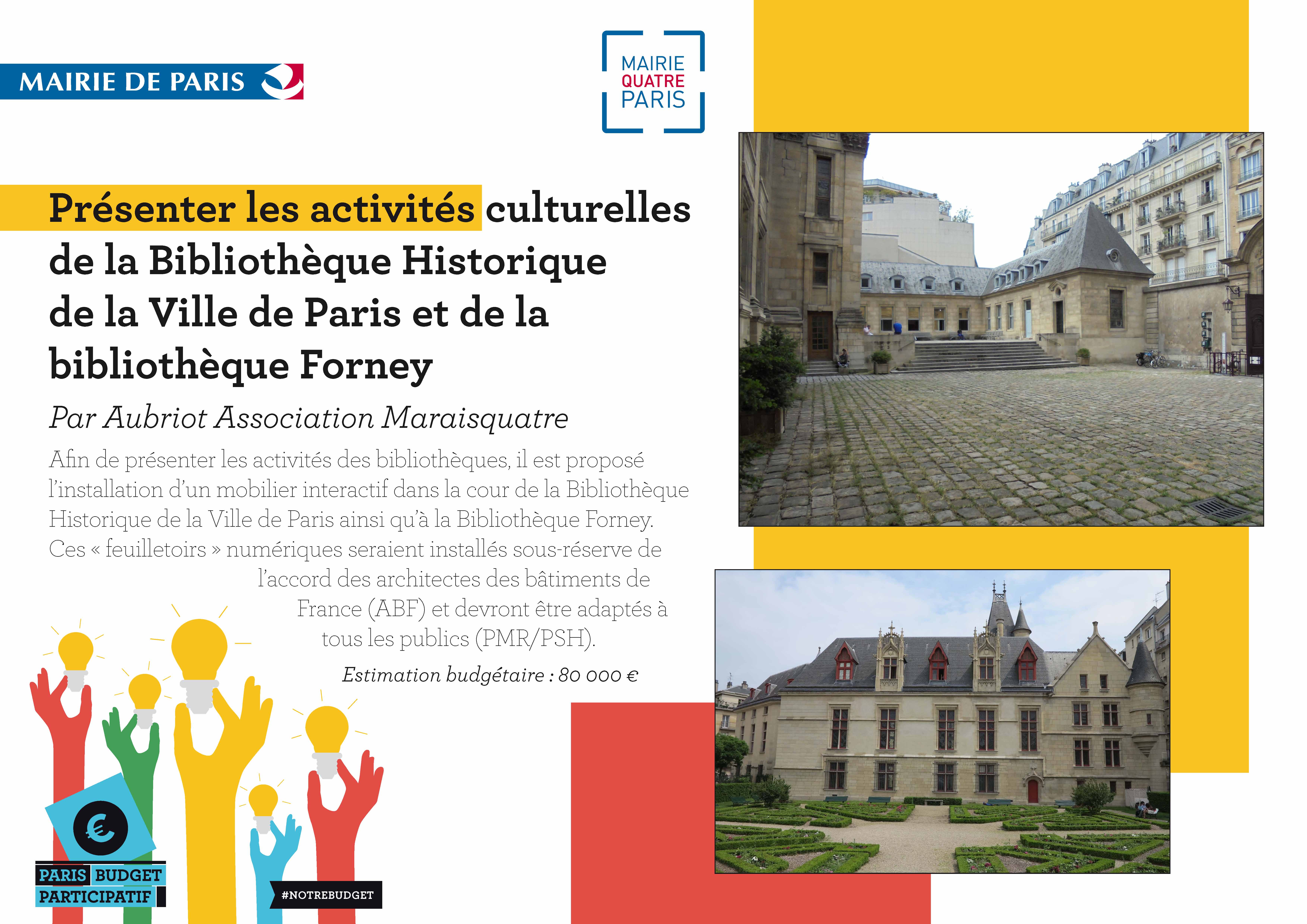 Présenter les activités culturelles de la Bibliothèque Historique de la Ville de Paris et de la bibliothèque Forney.jpg