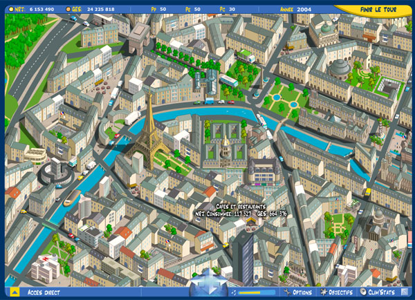 détail de la carte de Paris du jeu Clim'Way Paris 134277 (Mairie de Paris - Clim'Way Paris)