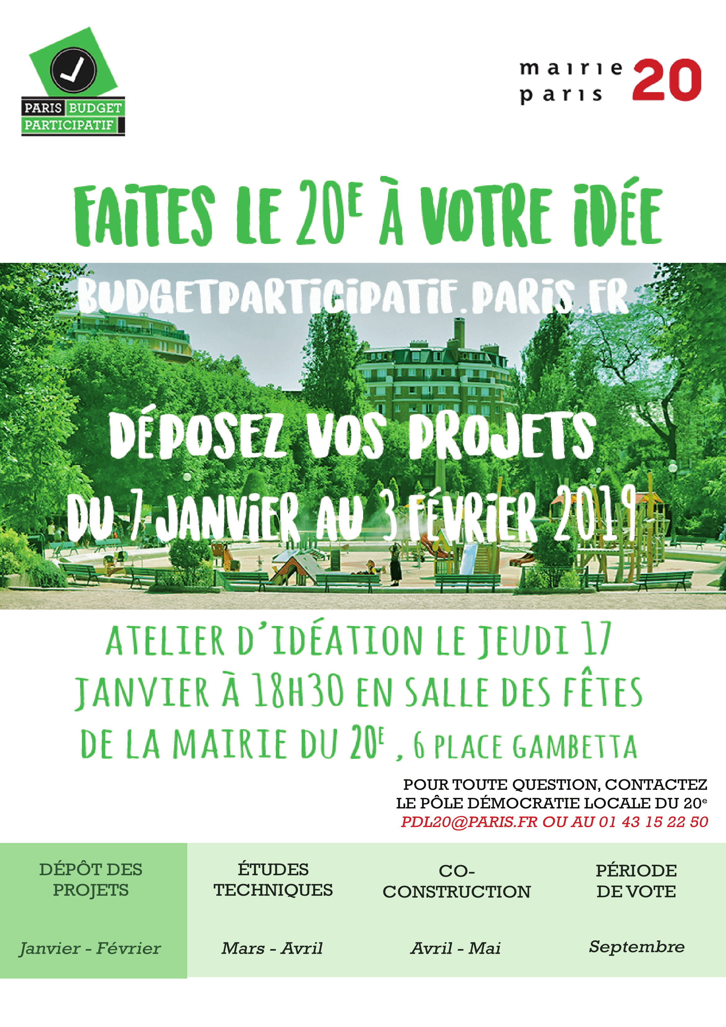Affiche Budget participatif 2019 idéation