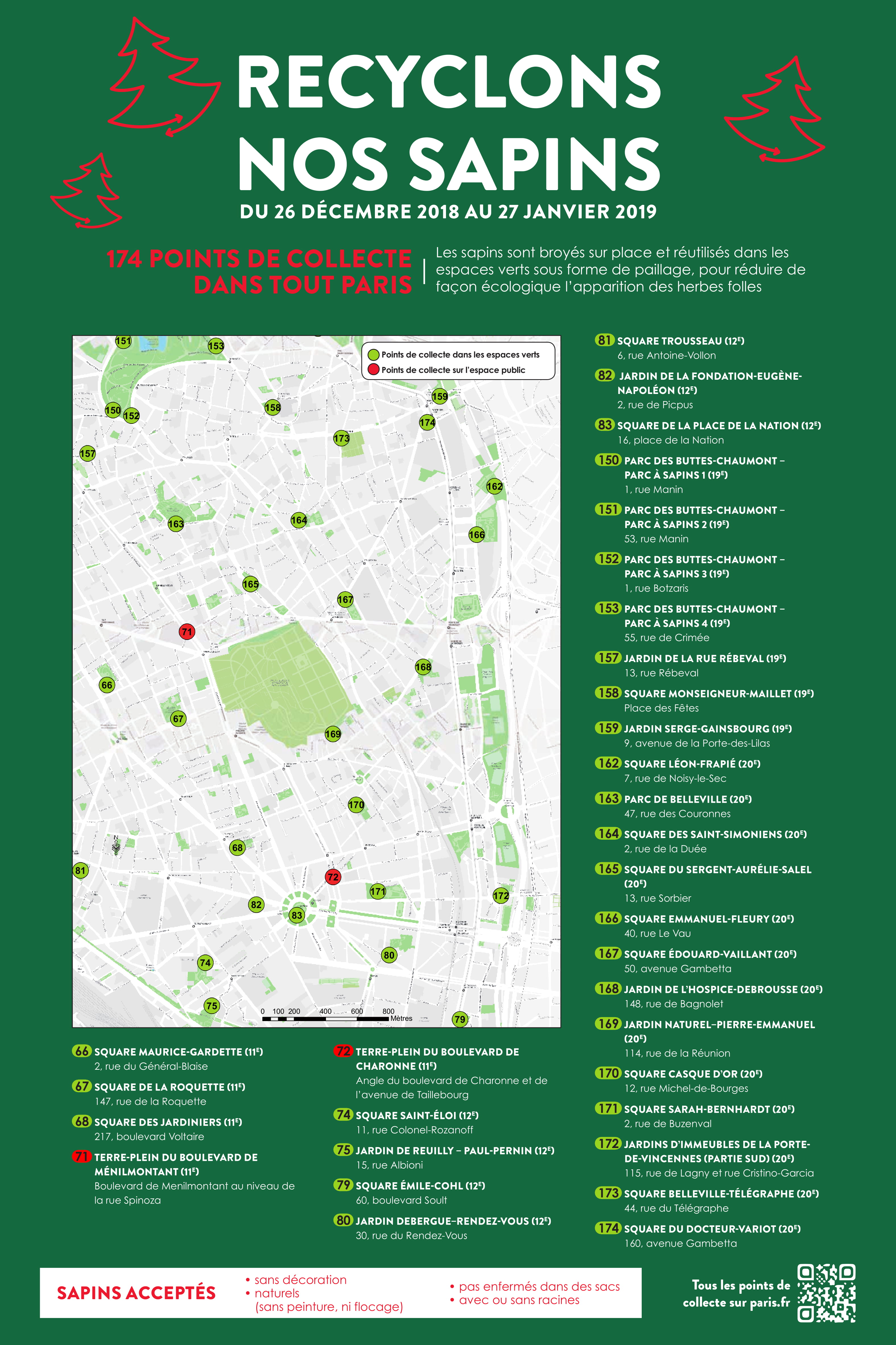Recyclons nos sapins 2018 20e