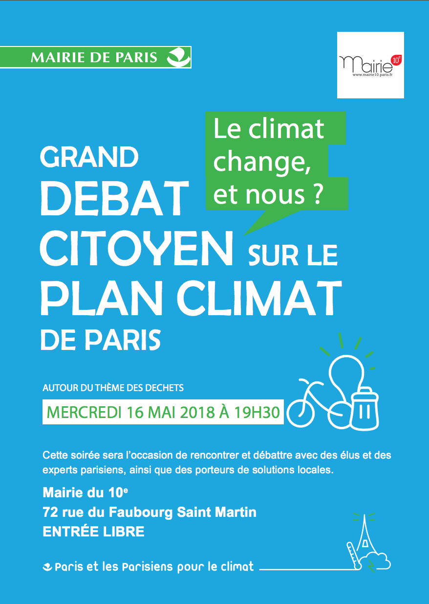Grand débat citoyen - mercredi 16 mai 2018