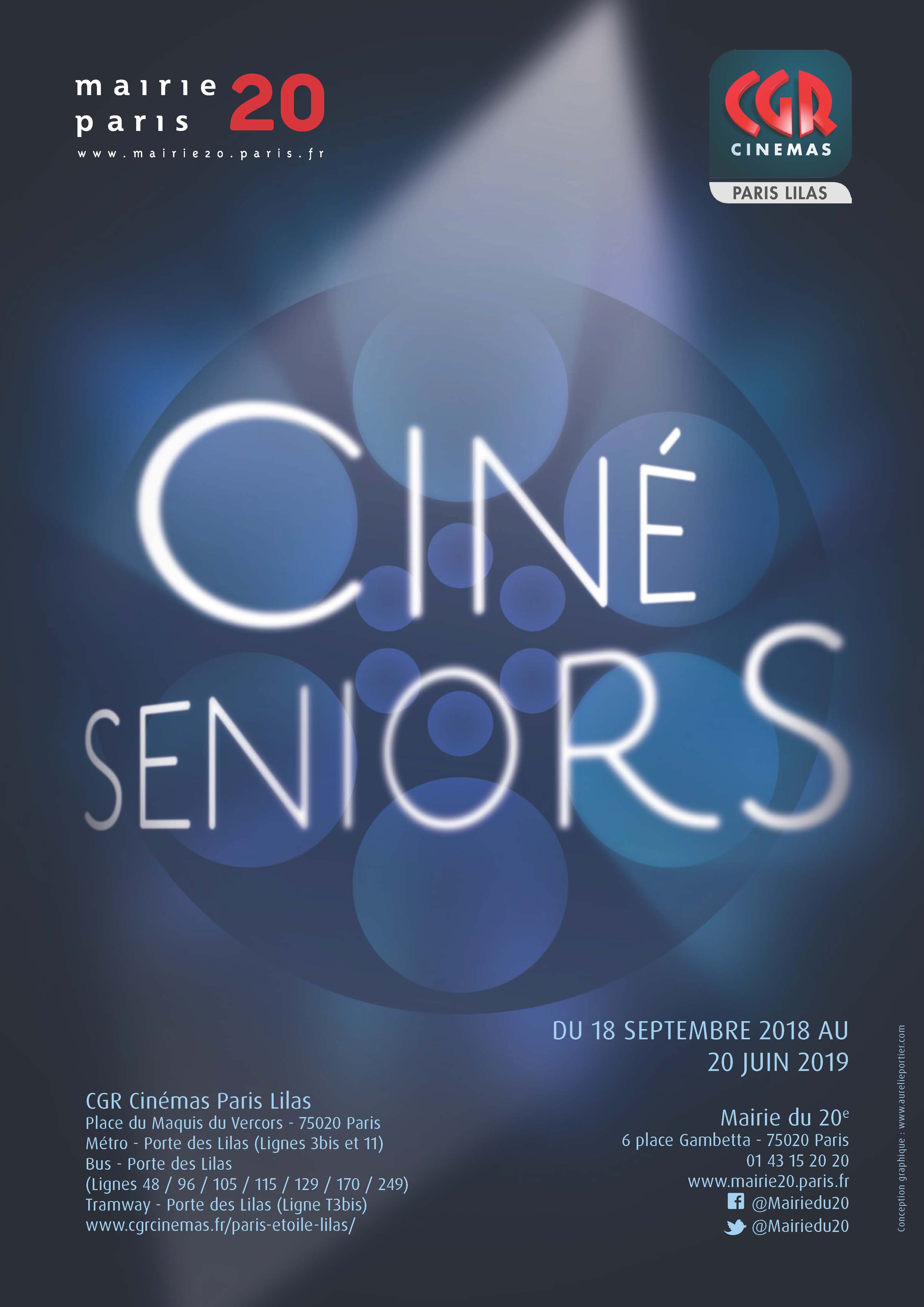 Affiche Ciné Séniors 2018/2019