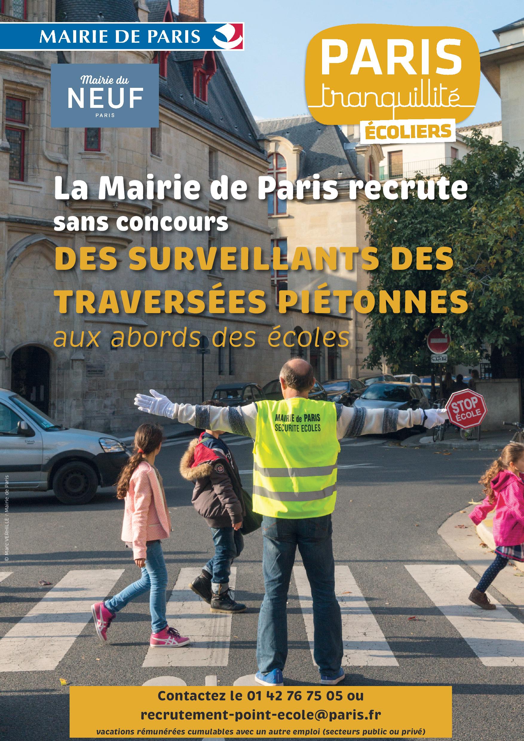 Sécurité Écoles - Devenir Surveillant de Passages Piétons - Mairie du 9e