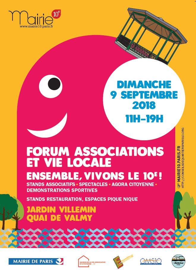 Forum des associations et de la vie locale du 10e - Dimanche 9 ...