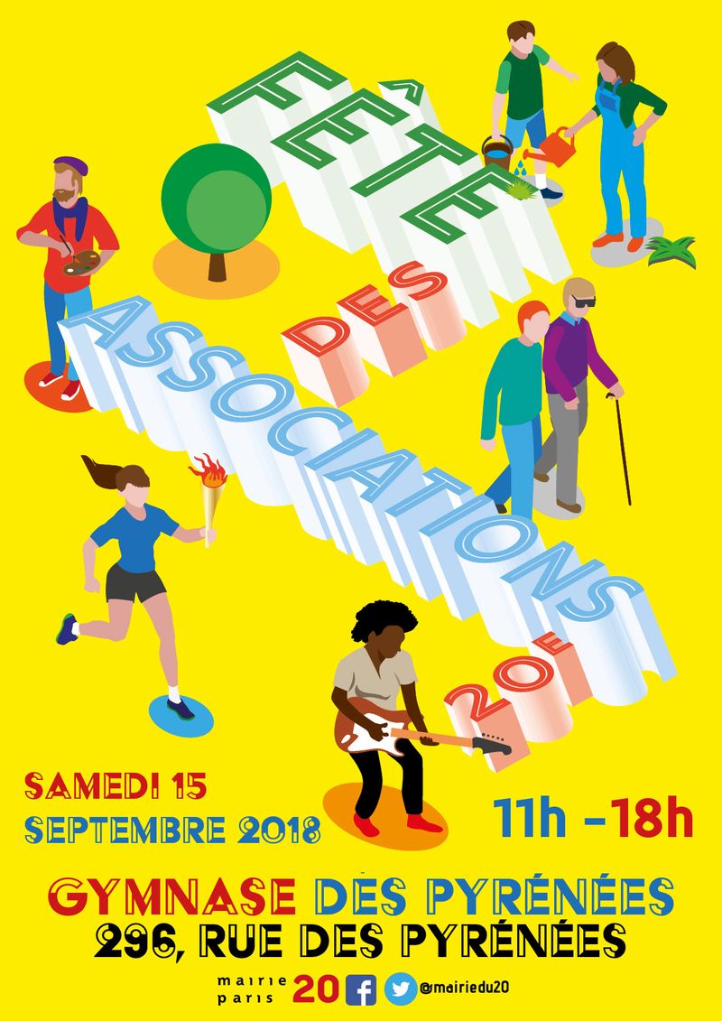 Affiche fête des assos 2018