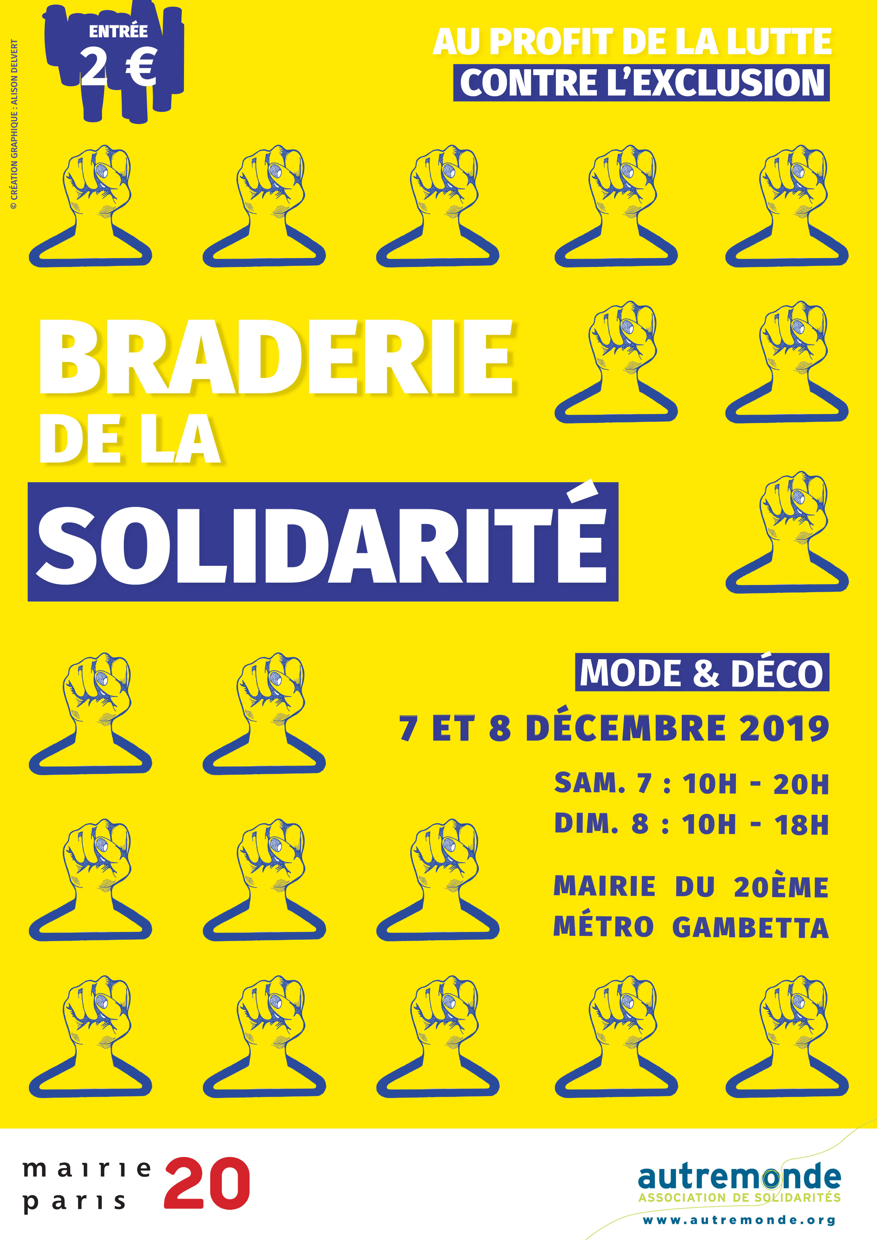 Affiche Braderie de la Solidarité
