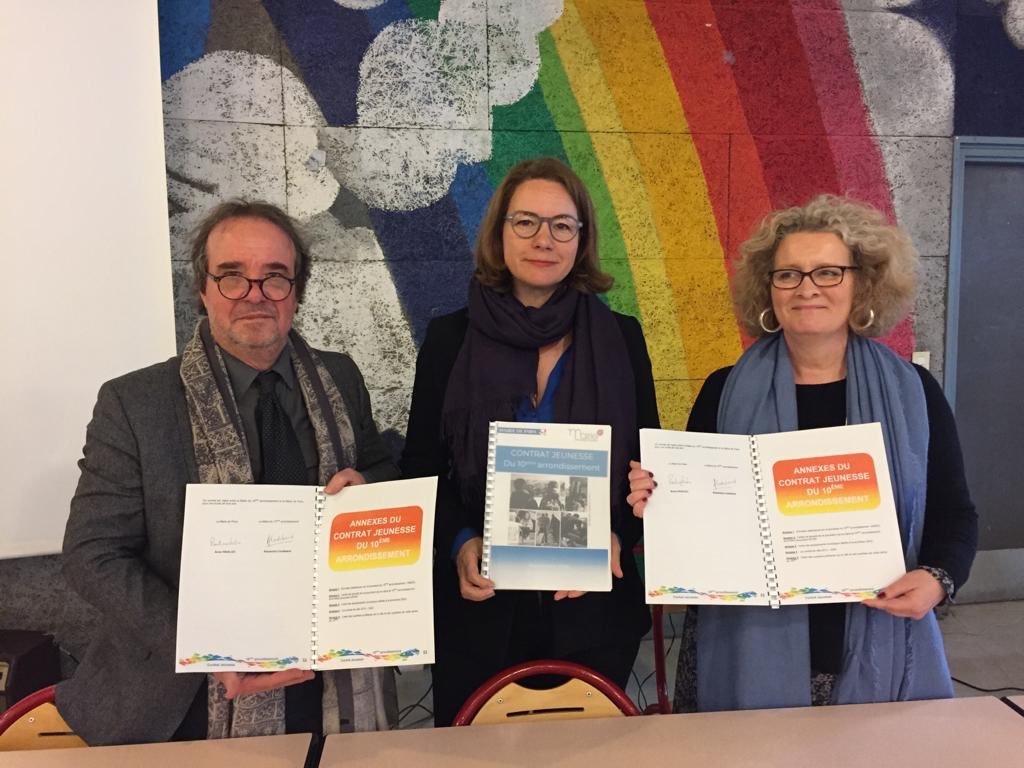 Signature du contrat jeunesse d'arrondissement