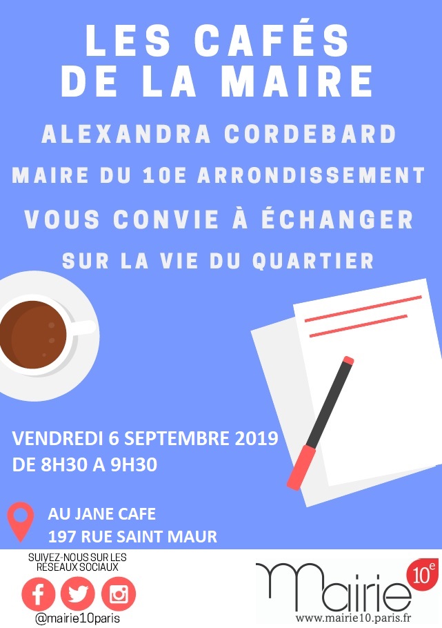 Café de la maire - 6 septembre 2019