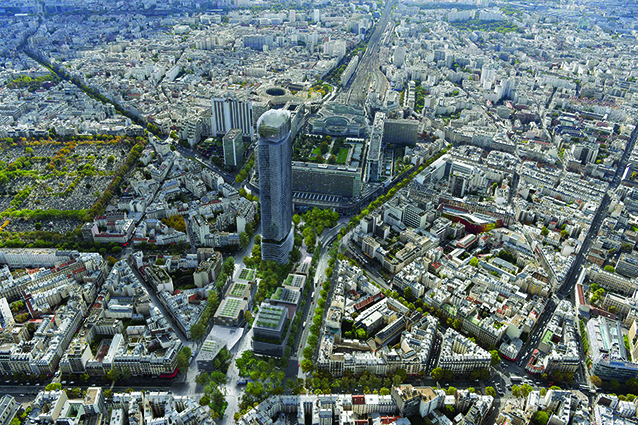 Maine Montparnasse Aerial_OPT3_AVEC ARRET BUS © Rogers Stirk Harbour + Partners.jpg (© Rogers Stirk Harbour + Partners)