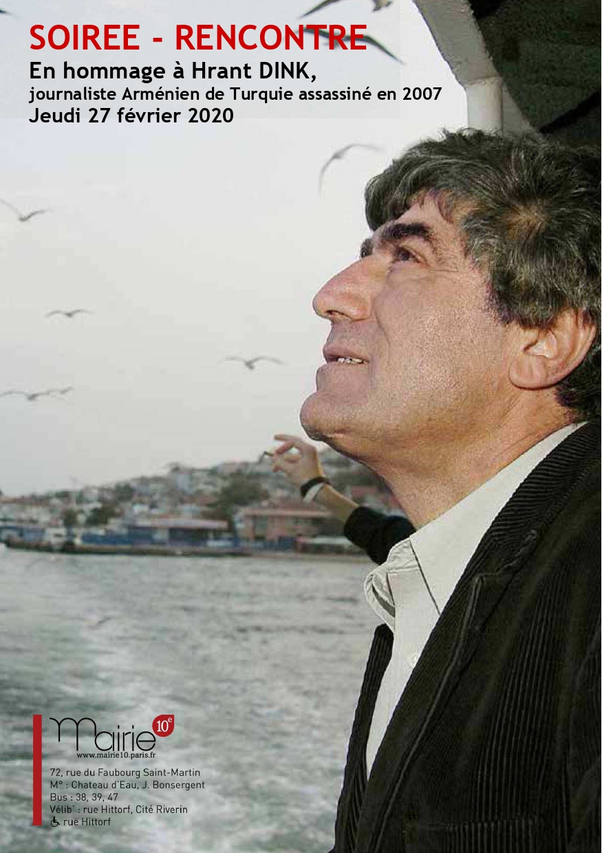 Affiche soirée Hrant Dink