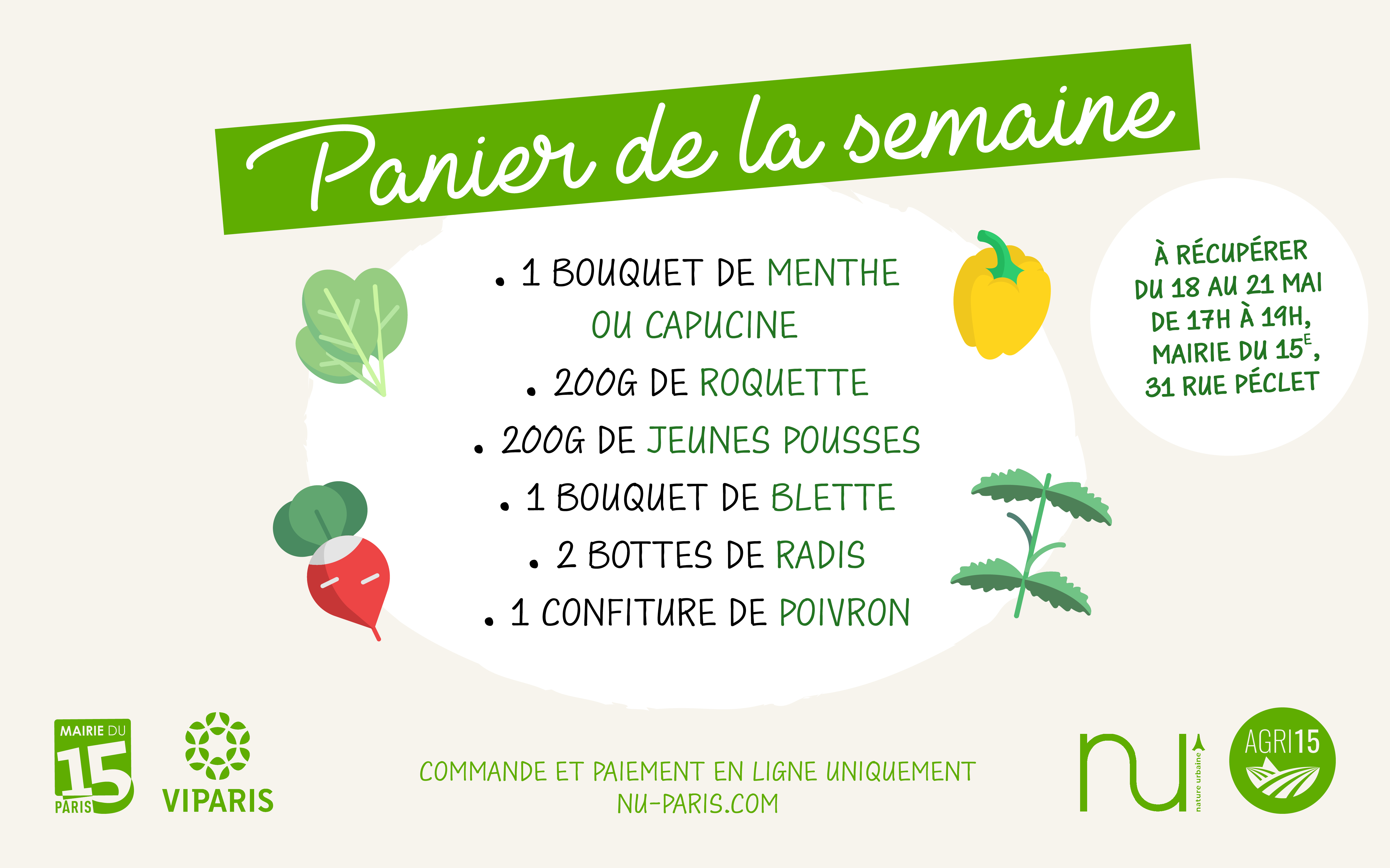 Cartouche panier 18-23 mai NU Paris