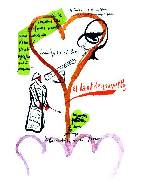 Calligrammes Apollinaire (toute reproduction interdite) (Droits Réservés)