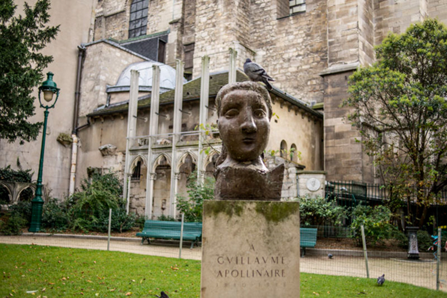 Monument de Picasso à Apollinaire Square Laurent Prache 6e (Christophe Noel / mairie de Paris)