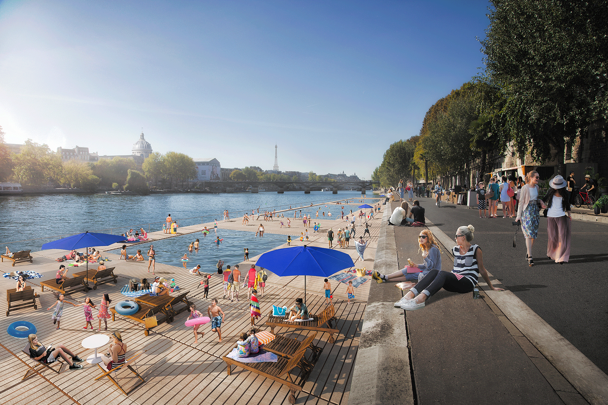 Pont Neuf Apur Luxigon Baignade Seine