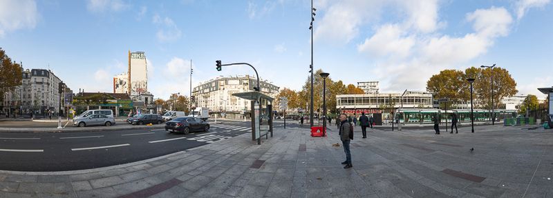 Le tramway métamorphose le nord de la capitale : trottoirs porte de Clignancourt (© François Grunberg / Marie de Paris) Le tramway métamorphose le nord de la capitale