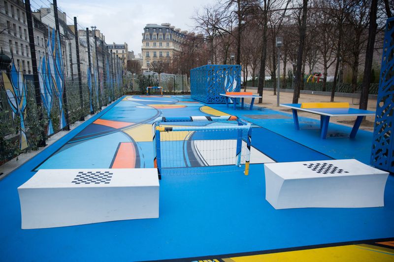 Inauguration du playground des Halles (Joséphine Brueder / Ville de Paris)