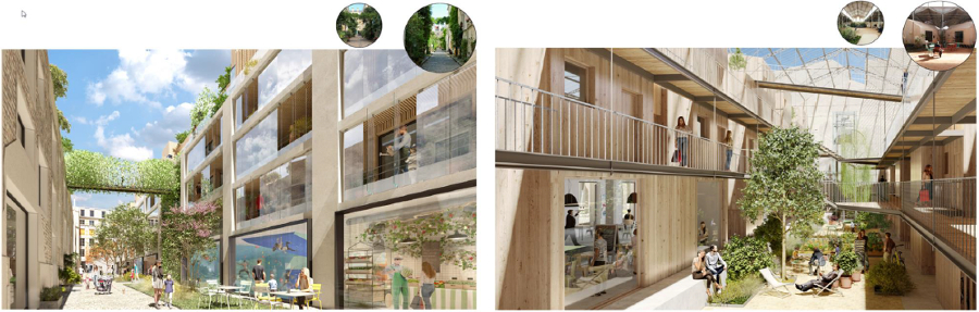Le passage partagé_Immobilière 3F Lauréat réinventer Paris II (Le passage partagé_Immobilière 3F)