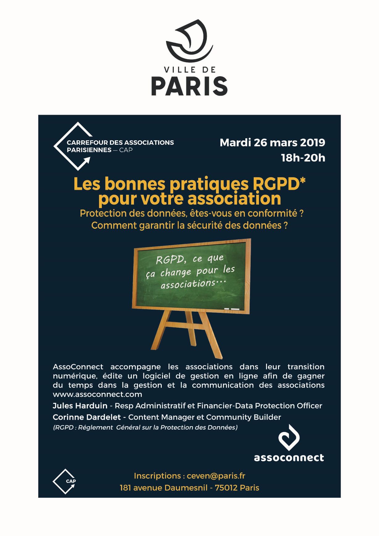 CAP RGPD (Carrefour des Associations Parisiennes) CAP RGPD