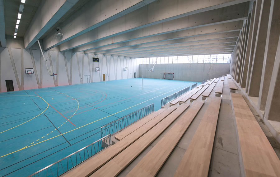 Gymnase Batignoles vue générale (Gérard Sanz/Ville de Paris) Gymnase Batignoles vue générale