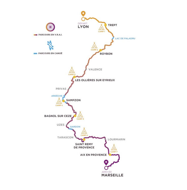 Parcours de la course Free Hand'ise Trophy 2019 (Free Hand'ise Trophy) Parcours de la course Free Hand'ise Trophy 2019