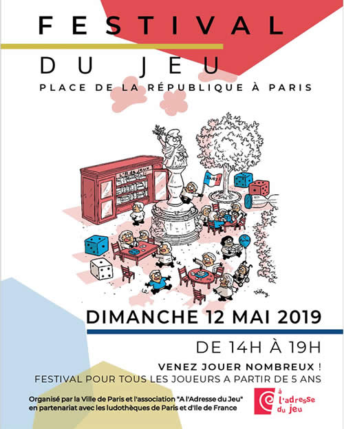 Affiche Festival du jeu 2019 (Ville de Paris)