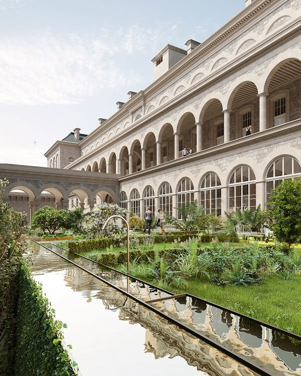 Projection interieur de l'hôtel Dieu (©Crédits Architectures Anne Démians)