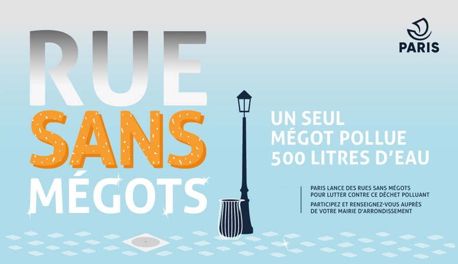 Rue sans mégots infographie (Ville de Paris)