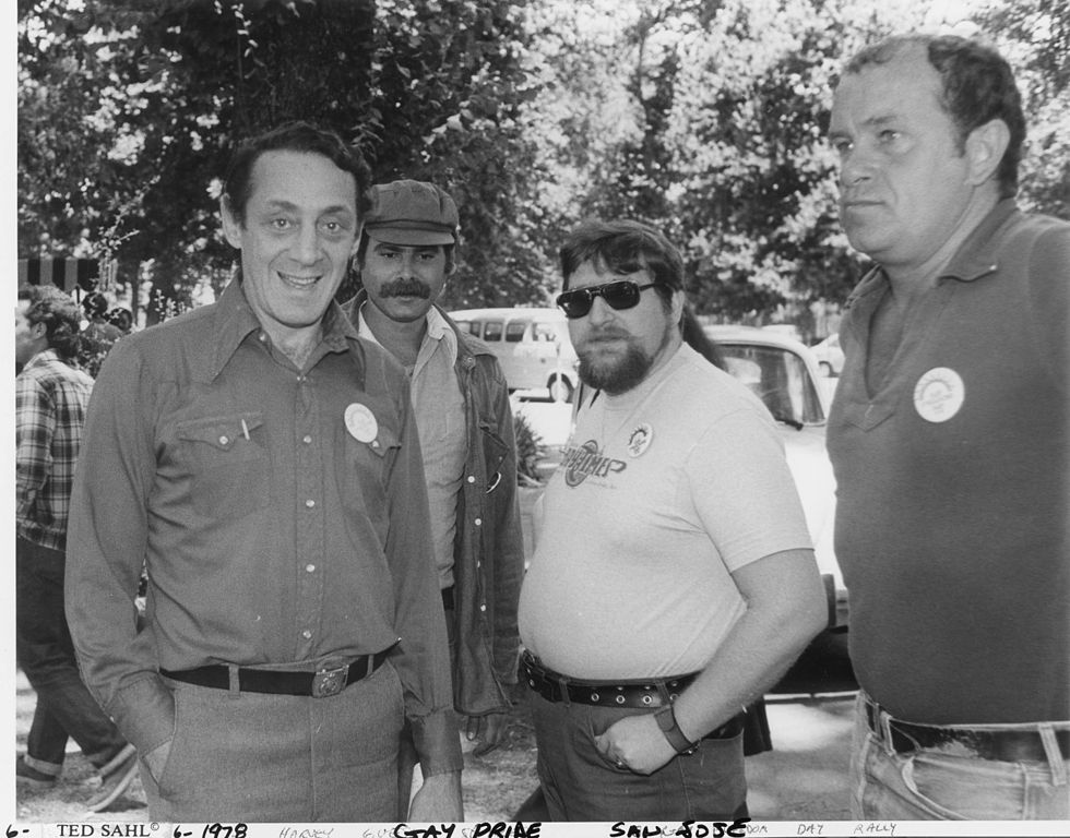 Harvey Milk à la Gay Pride de San Jose en Juin 1978 (Ted Sahl)