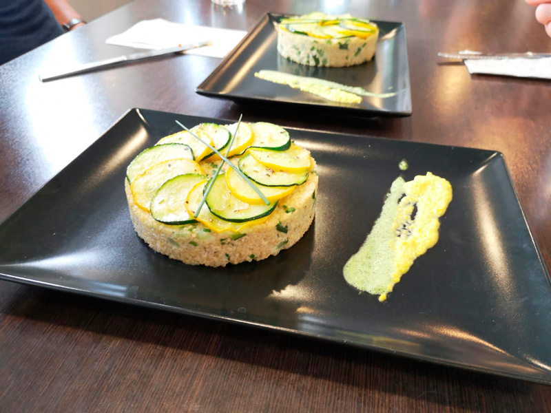 Ludovic DELBREIL (caisse des écoles du 4ème) et son risotto de quinoa aux courgettes (DR)
