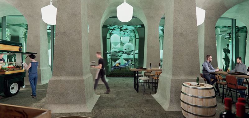 Le Chai Subaquatique_Winereef lauréat Réinventer Paris II (Architectes : Miguel Montouro et Associés)