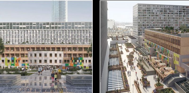 oasis_REI Habitat & SemPariSeine lauréat 2018 Réinventer paris II (Architectes : Ateliers Georges architectes)