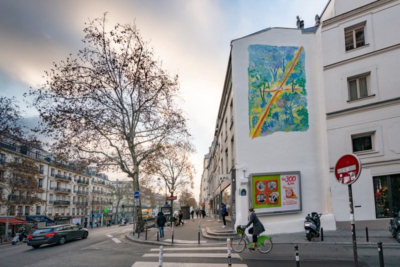 Fresque de Sempé dans Paris rue Froissart (François Grunberg / Ville de Paris)