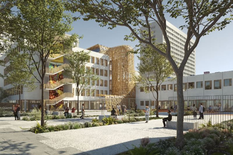 Médiathèque Place des Fêtes (© APM)