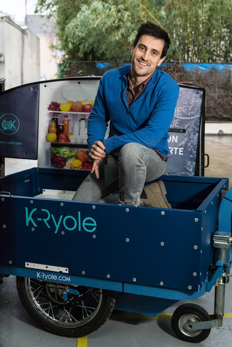 Nicolas Duvaut, cofondateur de la start-up K-Ryole (Emilie Chaix / Ville de Paris)