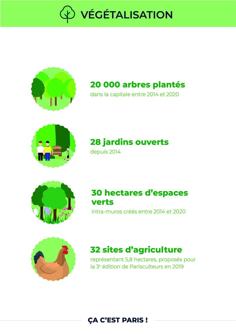 Infographie végétalisation (Ville de Paris)