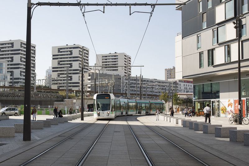 Tramway à une porte de Paris (Guillaume Bontemps/Ville de Paris)
