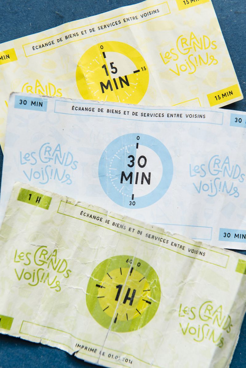 Monnaie temps des Grands Voisins (Emilie Chaix/Ville de Paris) Monnaie temps des Grands Voisins