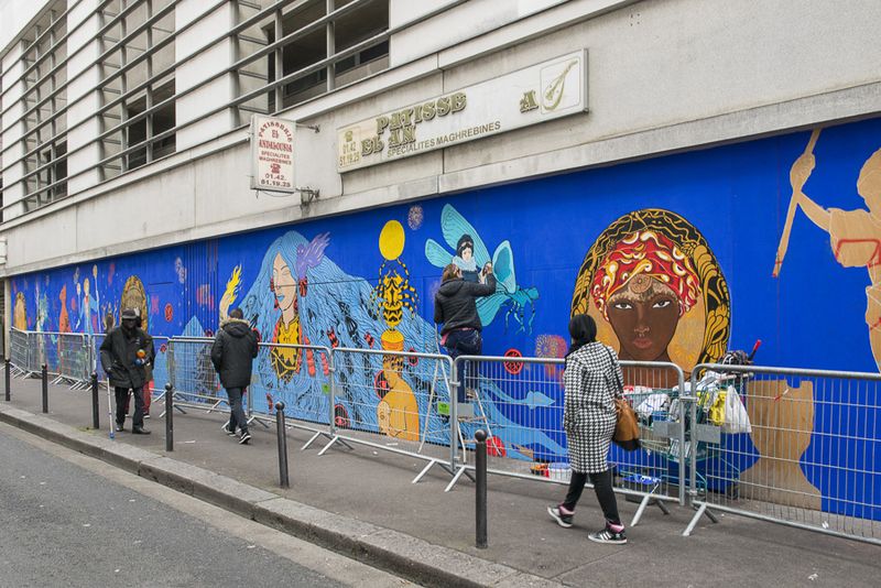 Reconquête de l'espace public part le Street Art (© François Grunberg / Ville de Paris)