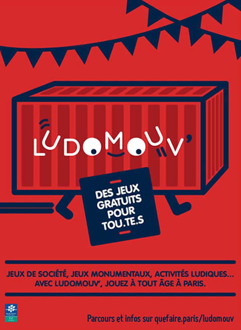 Affiche Ludomobil 2019 (Mairie de Paris/ DFPE)