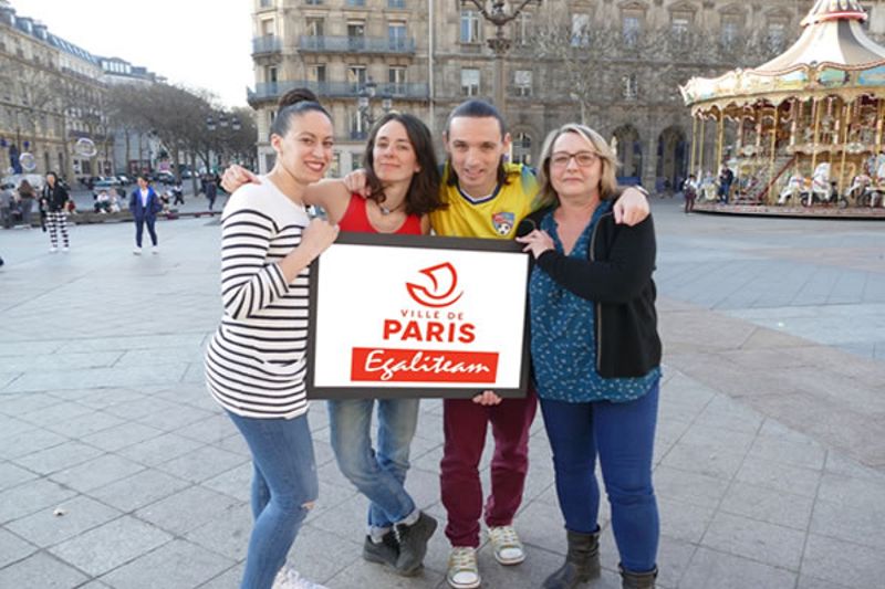 EGALEATEAM (Ville de Paris) équipe de la Ville participant à Free Hand'ise Trophy