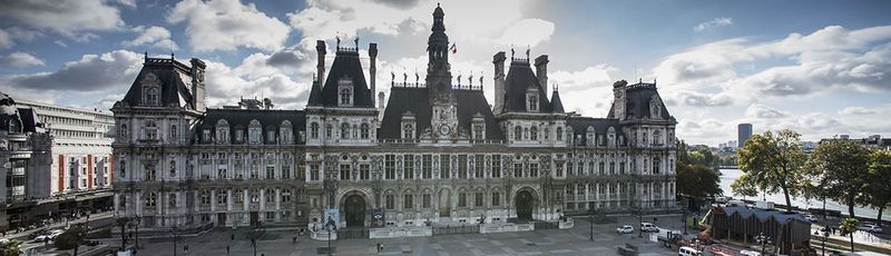 Façade de l'Hôtel de Ville (Ville de Paris/François Grunberg)