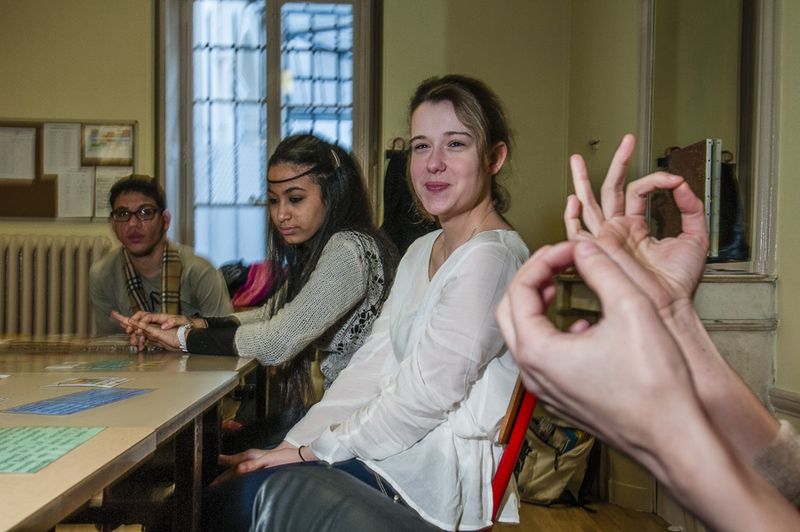 Collège Morvan qui accueille des élèves sourds, malentendants ou ayant des troubles du langage (Emilie Chaix / Ville de Paris)