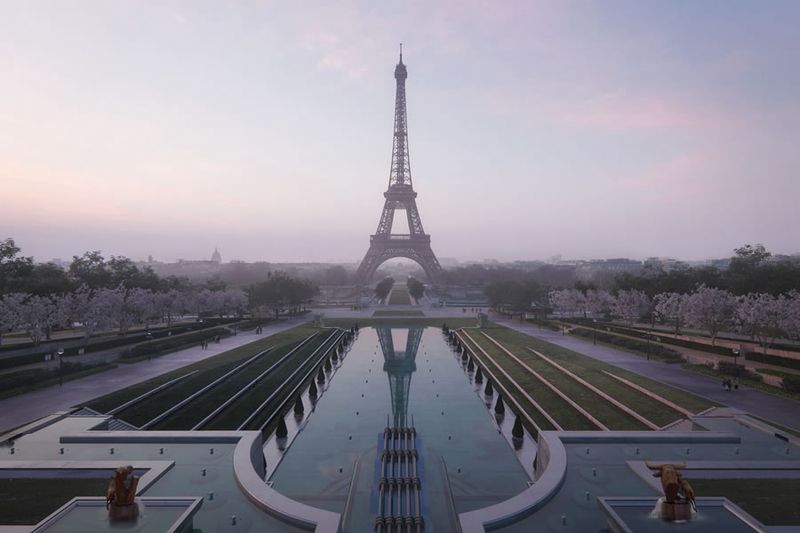 Site Tour Eiffel Fontaine de Varsovie (© MIR for GP+B)