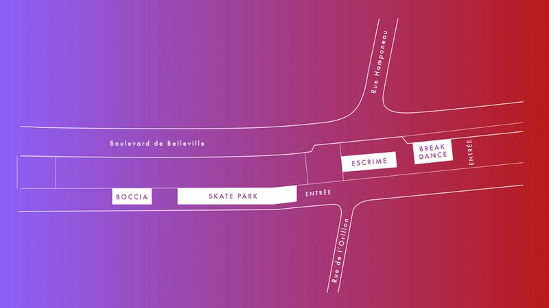 Plan de la journée Olympique 2019 / Belleville (Ville de Paris)