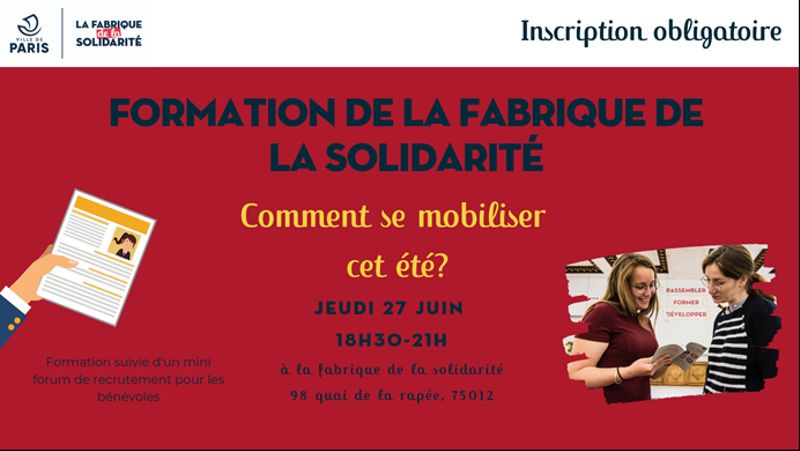Formation à la fabrique de la Solidarité (ville de Paris)