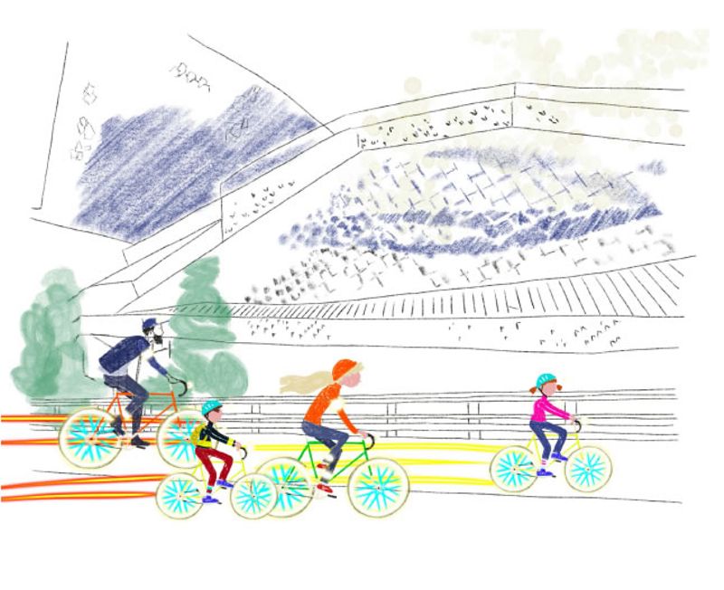 Nuit Blanche. Le vélodrome (© Virginie Aracil)