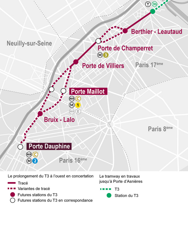 Le prolongement du T3